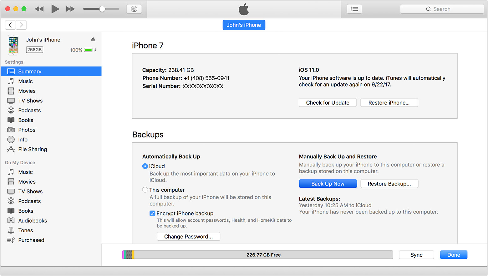 how to back up your ios device on itunes step 4