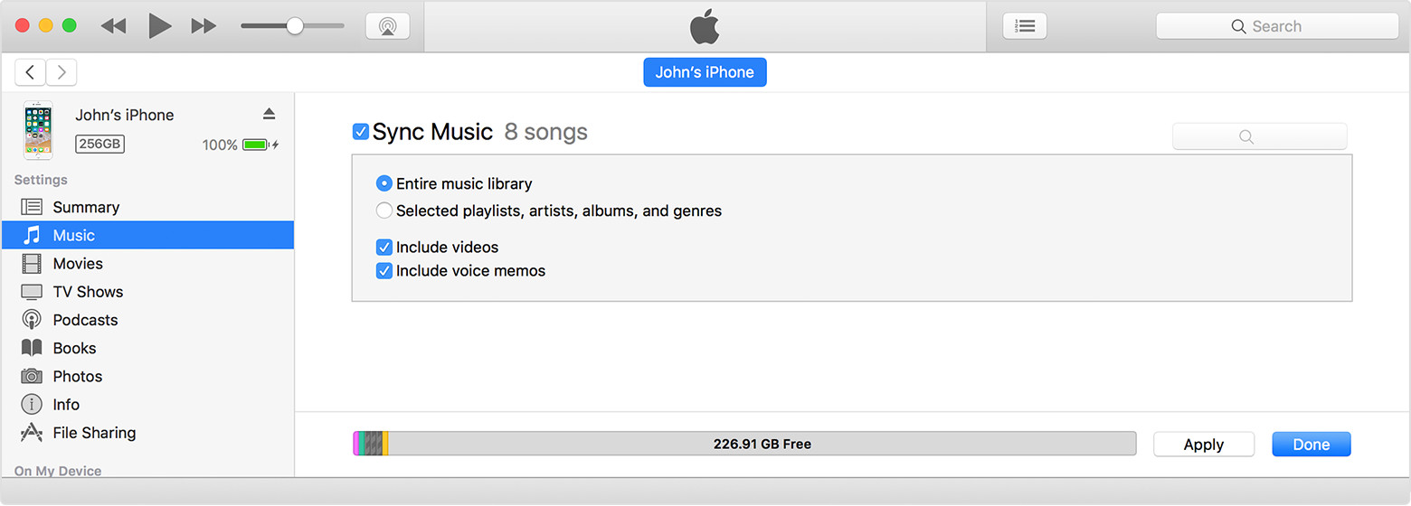 itunes select multiple songs at once