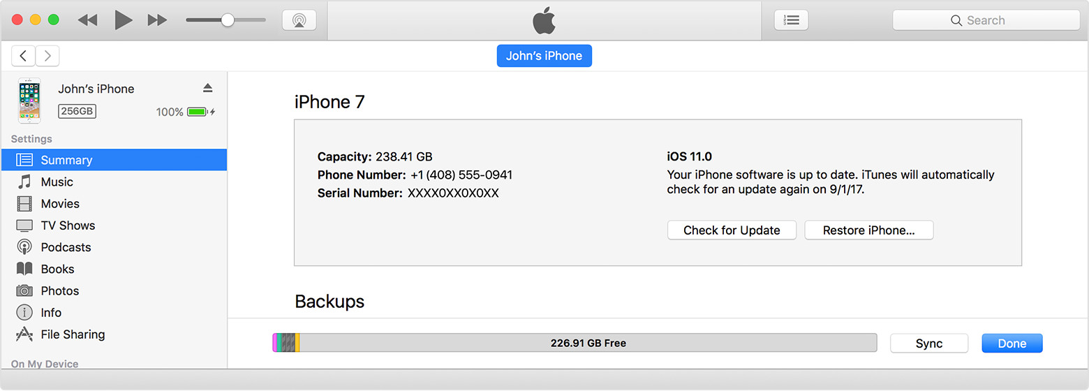 itunes 12.5.1 iphone sync