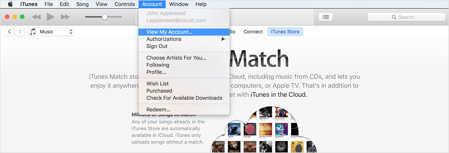 itunes match apple support