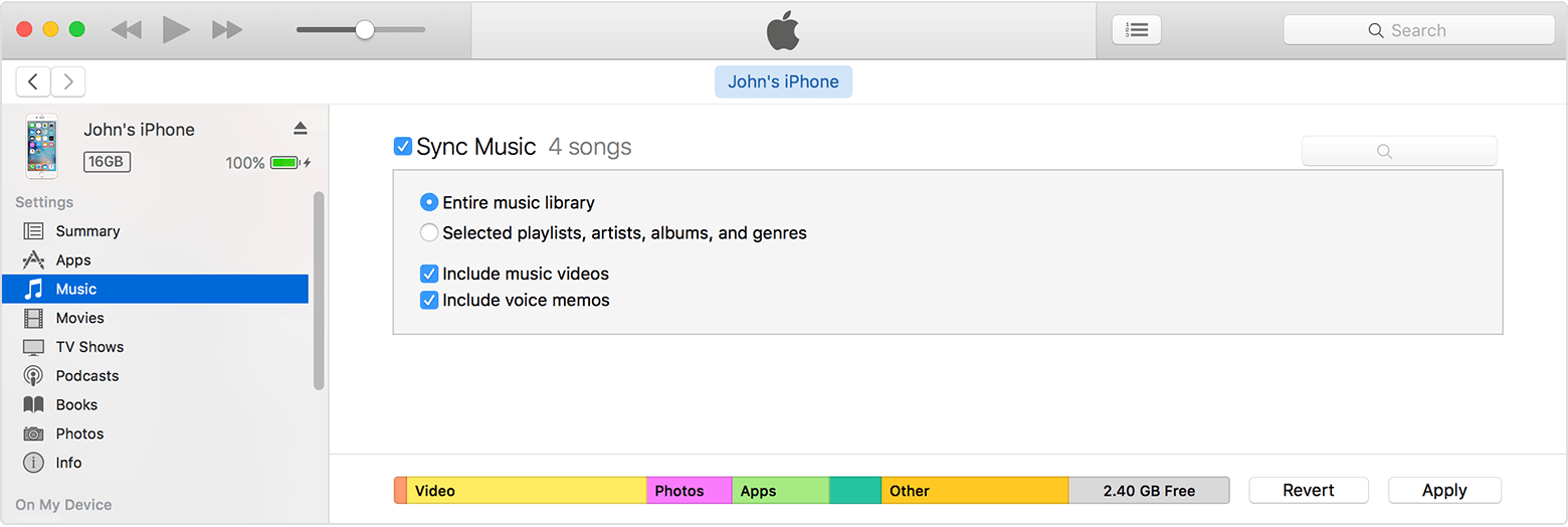 itunes for windows sync music to mac