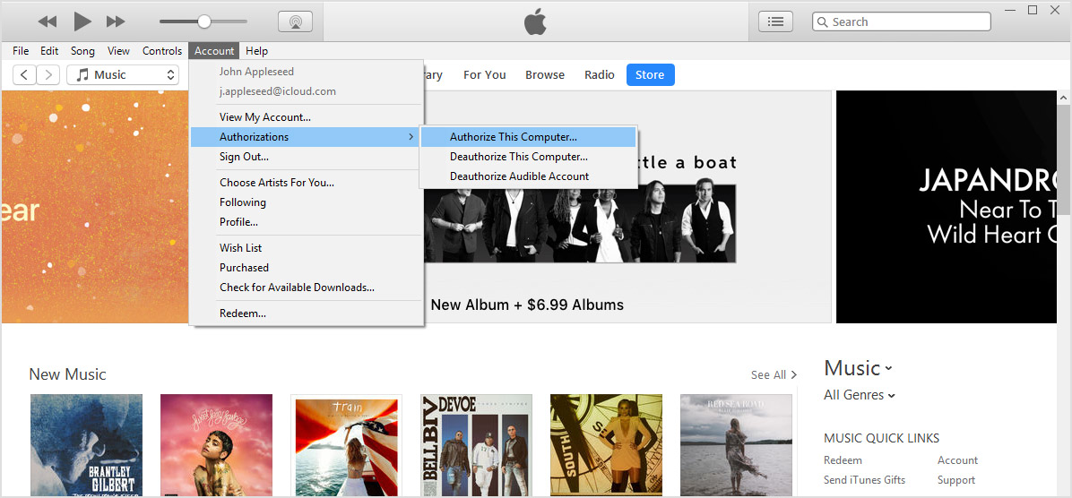 new itunes account