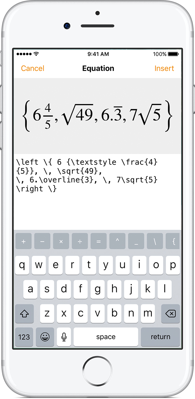 Add Mathematical Equations To Your Doent In Pages Apple Support