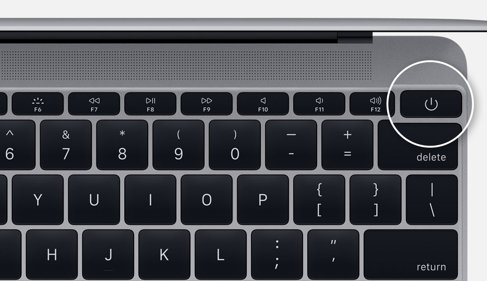 restart macbook pro with keyboard