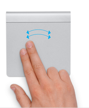 use multi touch gestures on your mac