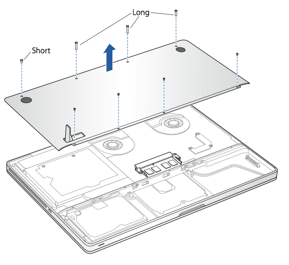 MacBook Pro: How to remove or memory -