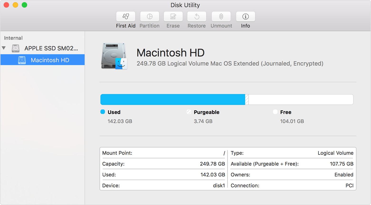 disk utility for mac not found on macbook pro