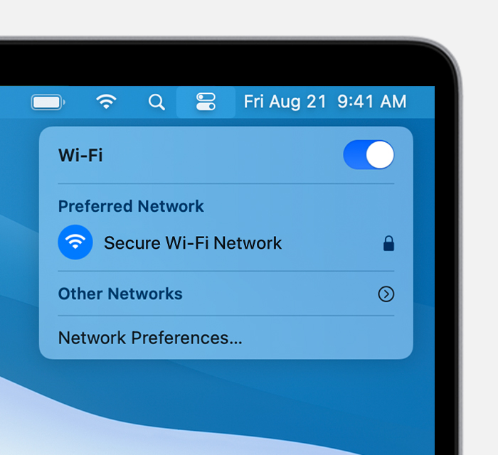 have the password show for wi-fi on mac