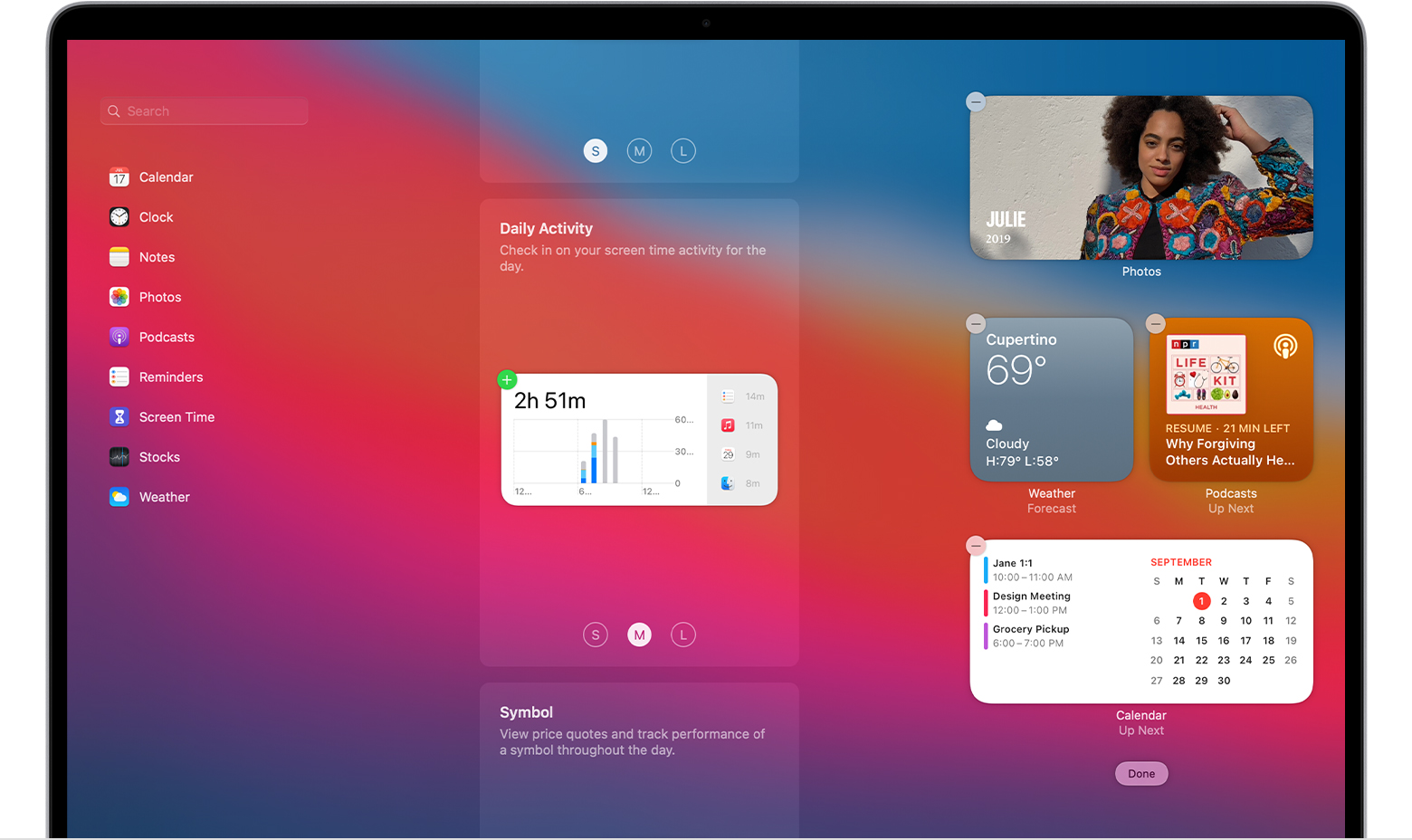 desktop widgets for mac