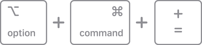 how to write mac command key