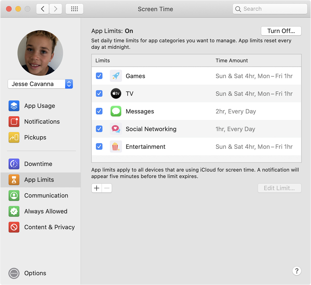 Use Screen Time On Your Mac Apple Support - how to turn off roblox restrictions