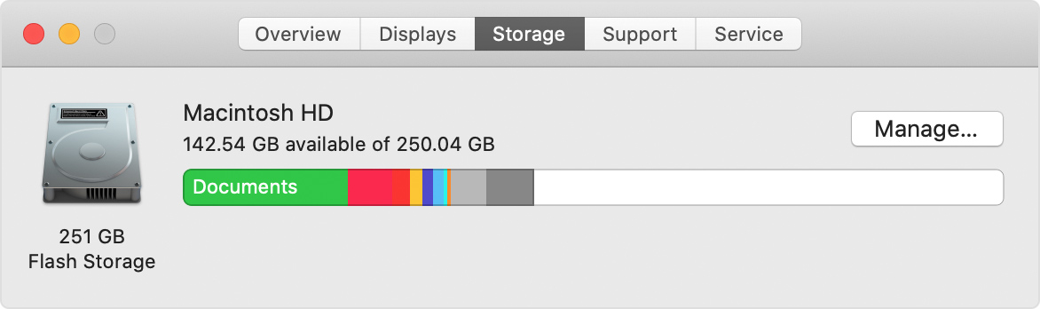 storage for mac