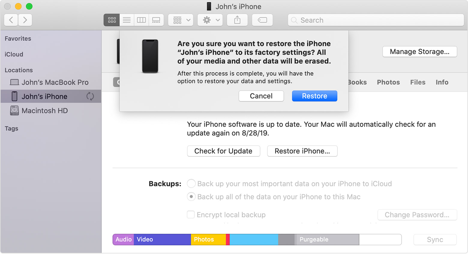 Restore your iPhone, iPad, or iPod to factory settings - Apple ...