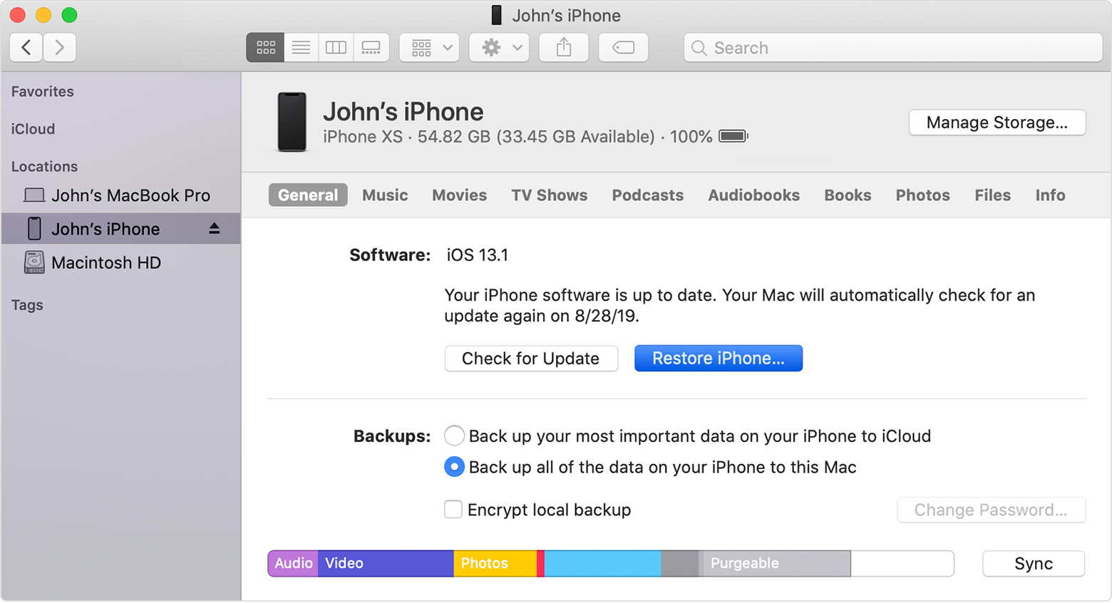 update itunes mac