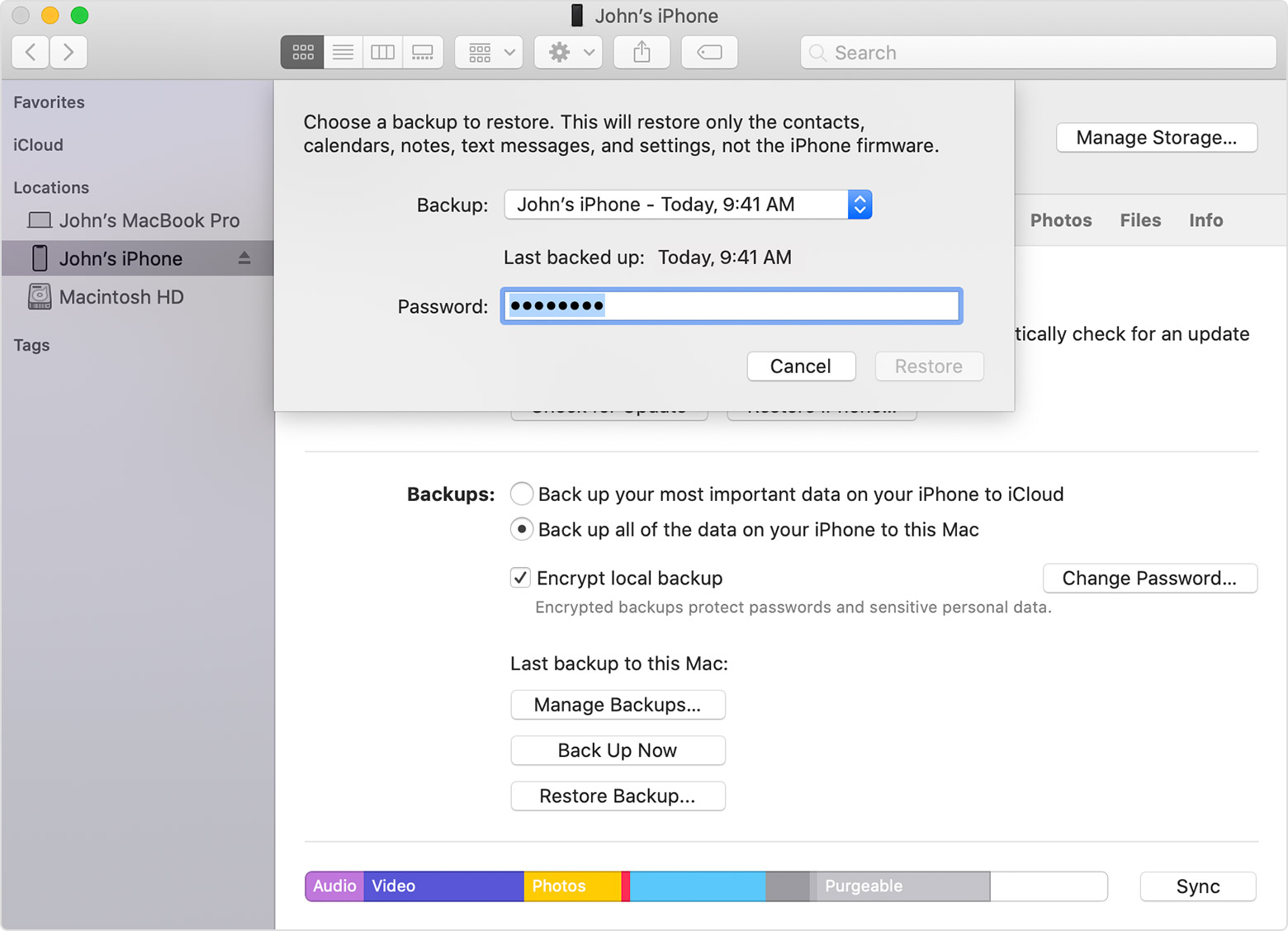 Restore Your Iphone Ipad Or Ipod Touch From A Backup Apple Support