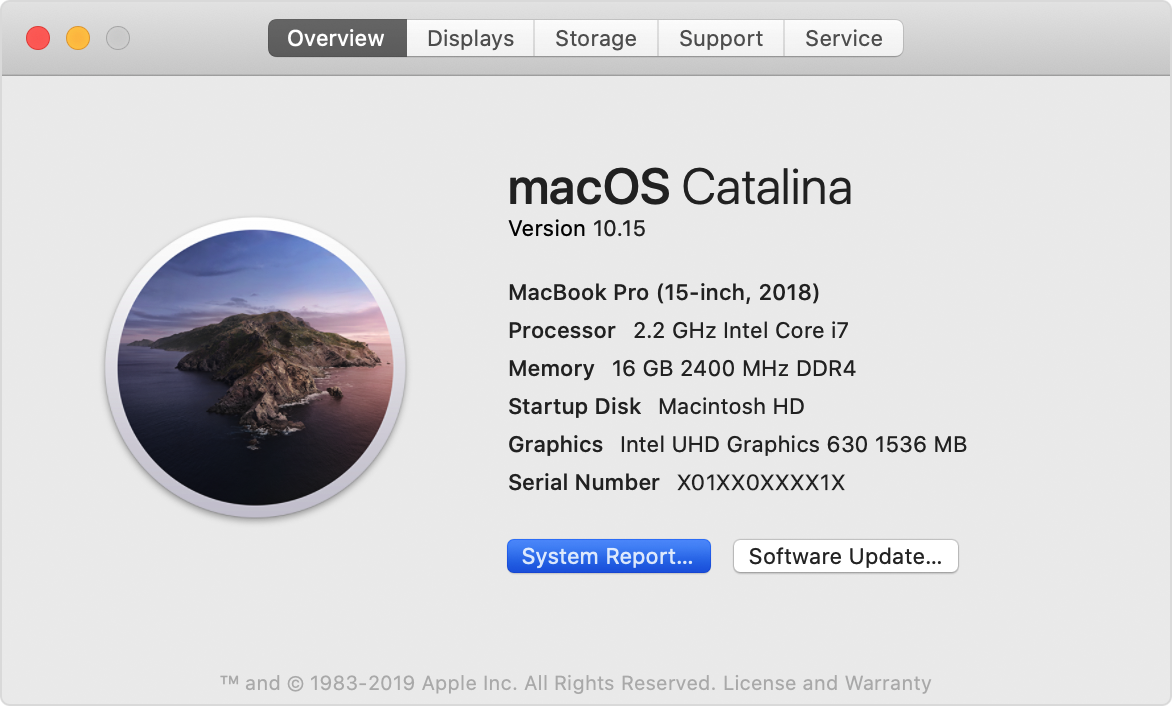 system information mac