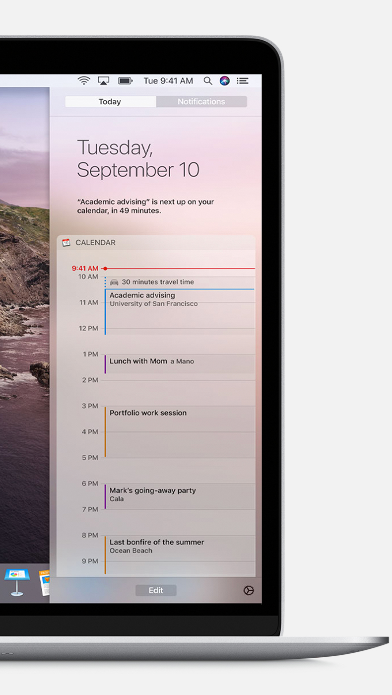 office for mac, get notifications to stay