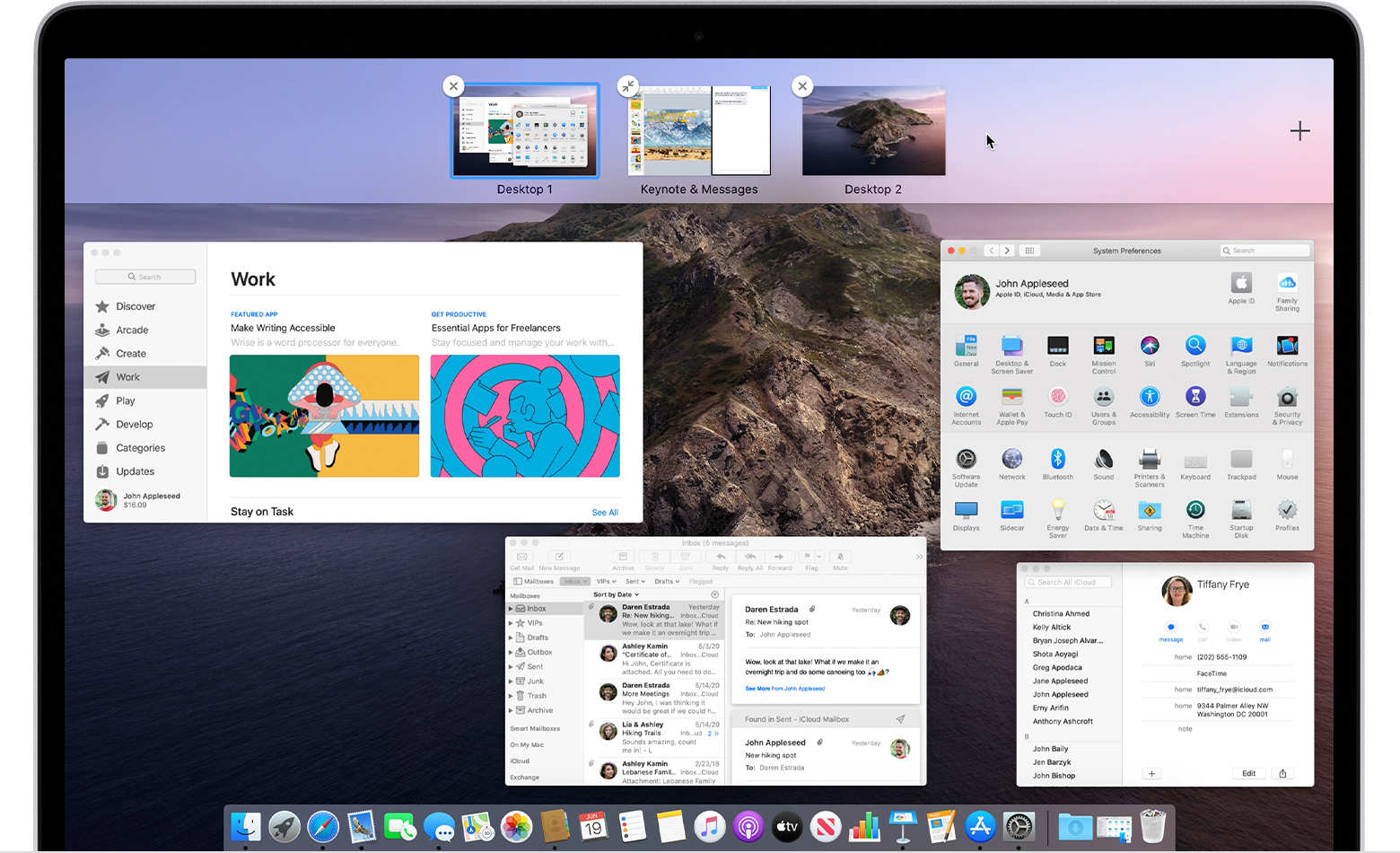 how to have multiple desktops on mac