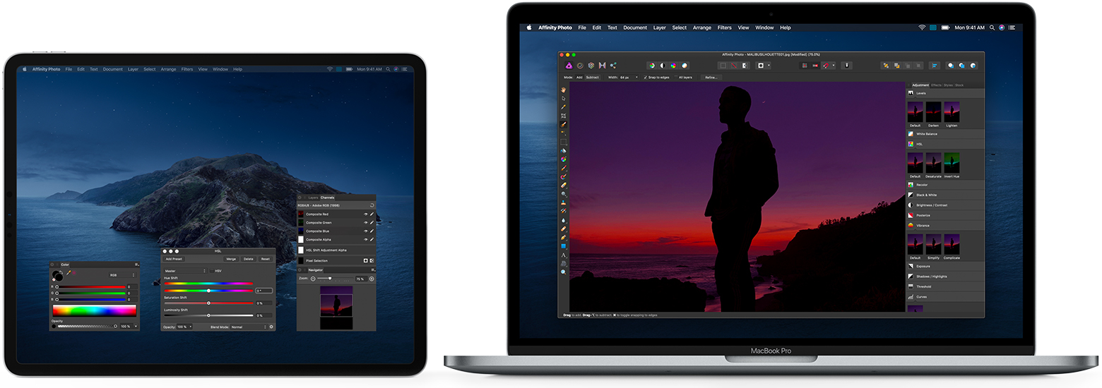 iPad next to Macbook using Sidecar