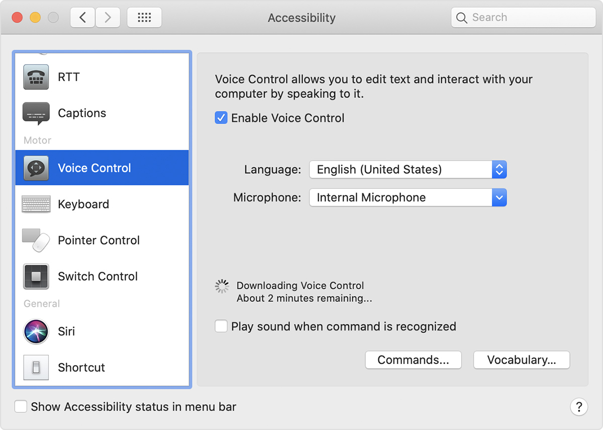How do i do speech to text on a mac Use Voice Control On Your Mac Apple Support