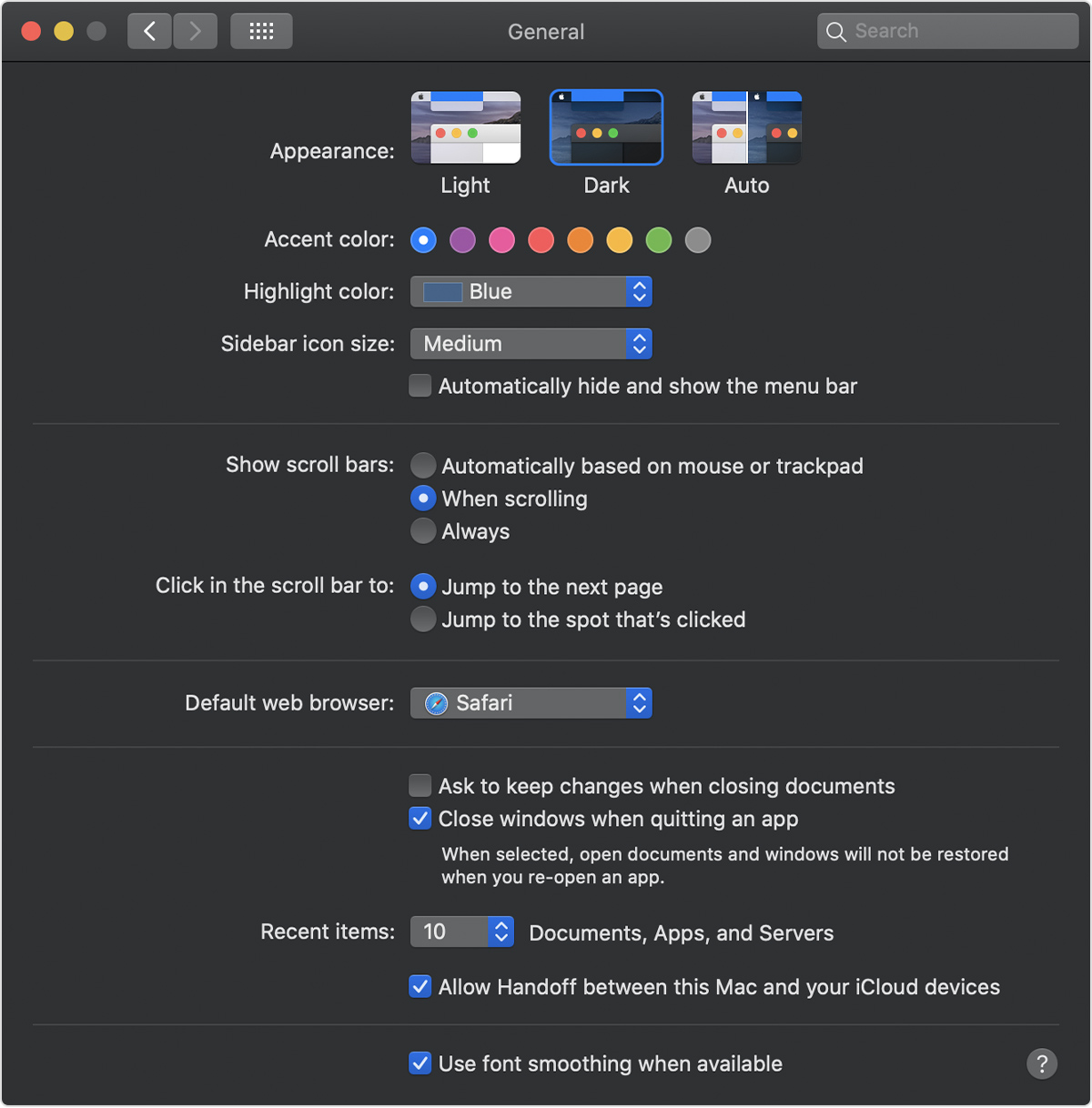 ms office dark mode mac