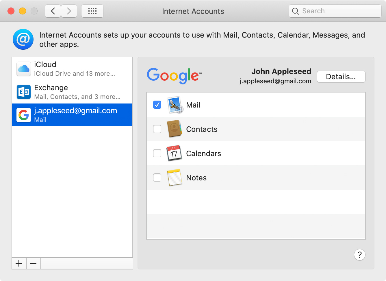 exchange account error in apple mail app macbook