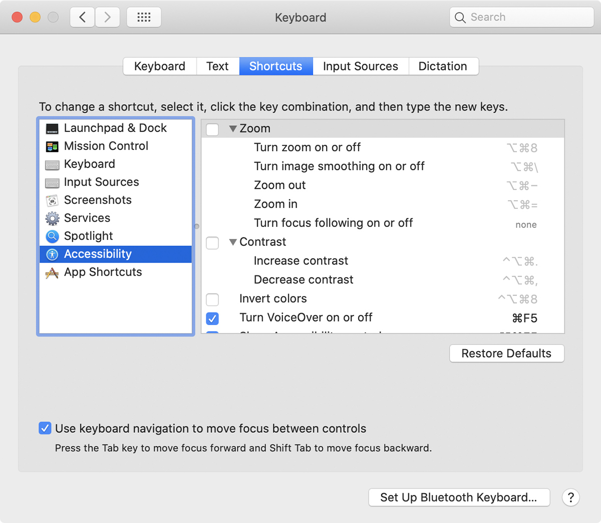 Mac Accessibility Shortcuts Apple Support Ca