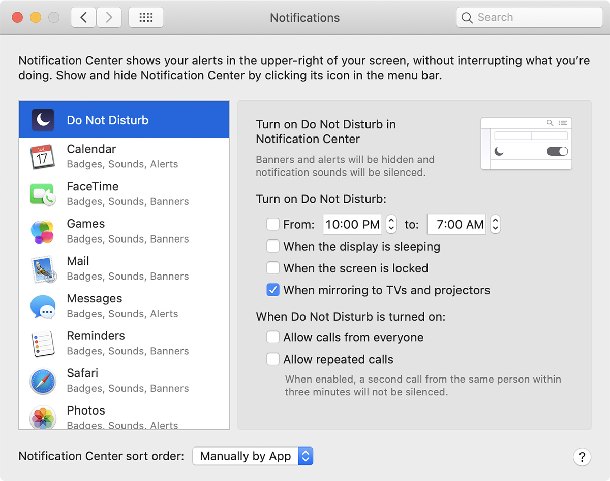 how do you turn off notifications for messages on a mac