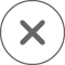 symbole X entouré d’un cercle