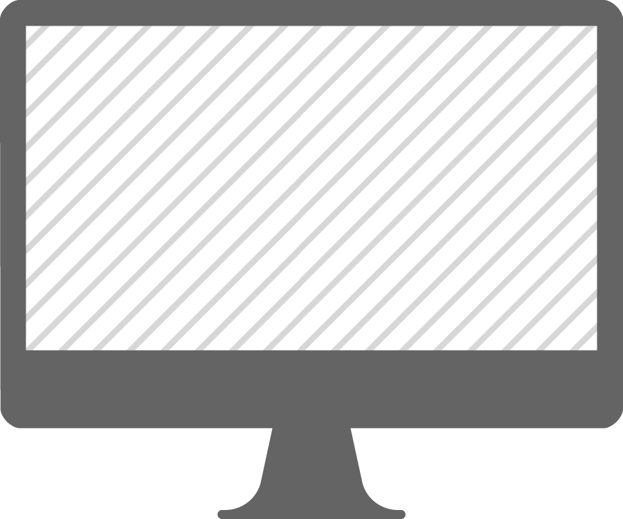 Line art showing a simulation of full screen zoom