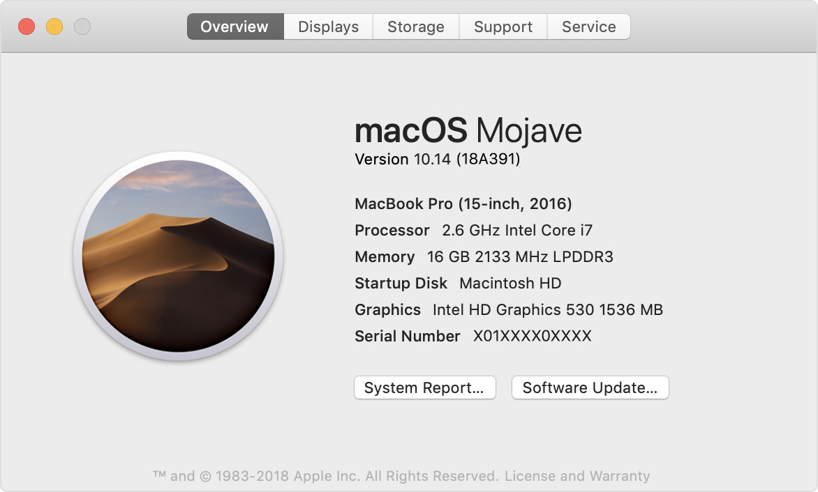 Image result for macos mojave about this mac