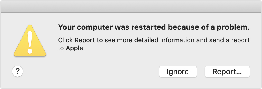 apple mac restart screen