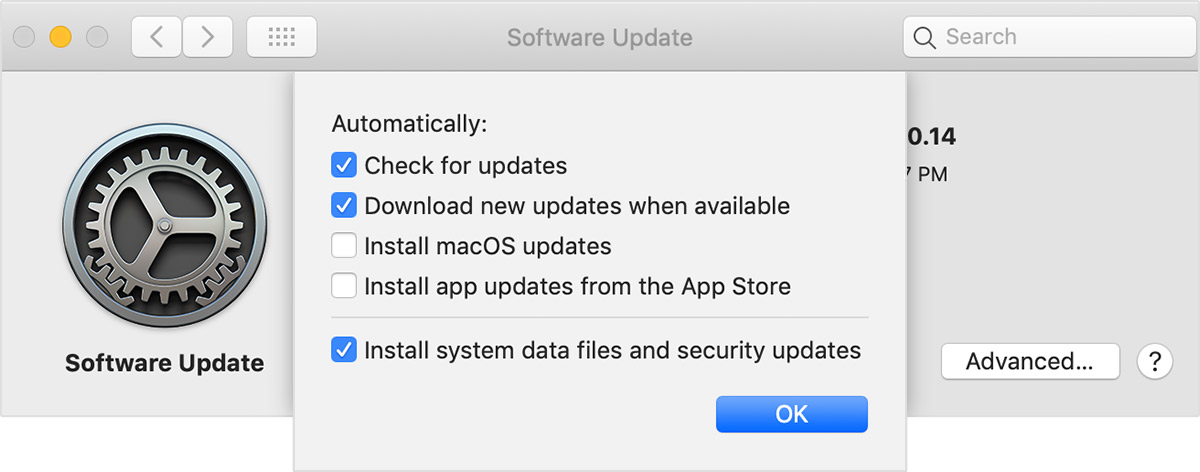 check for software update on mac