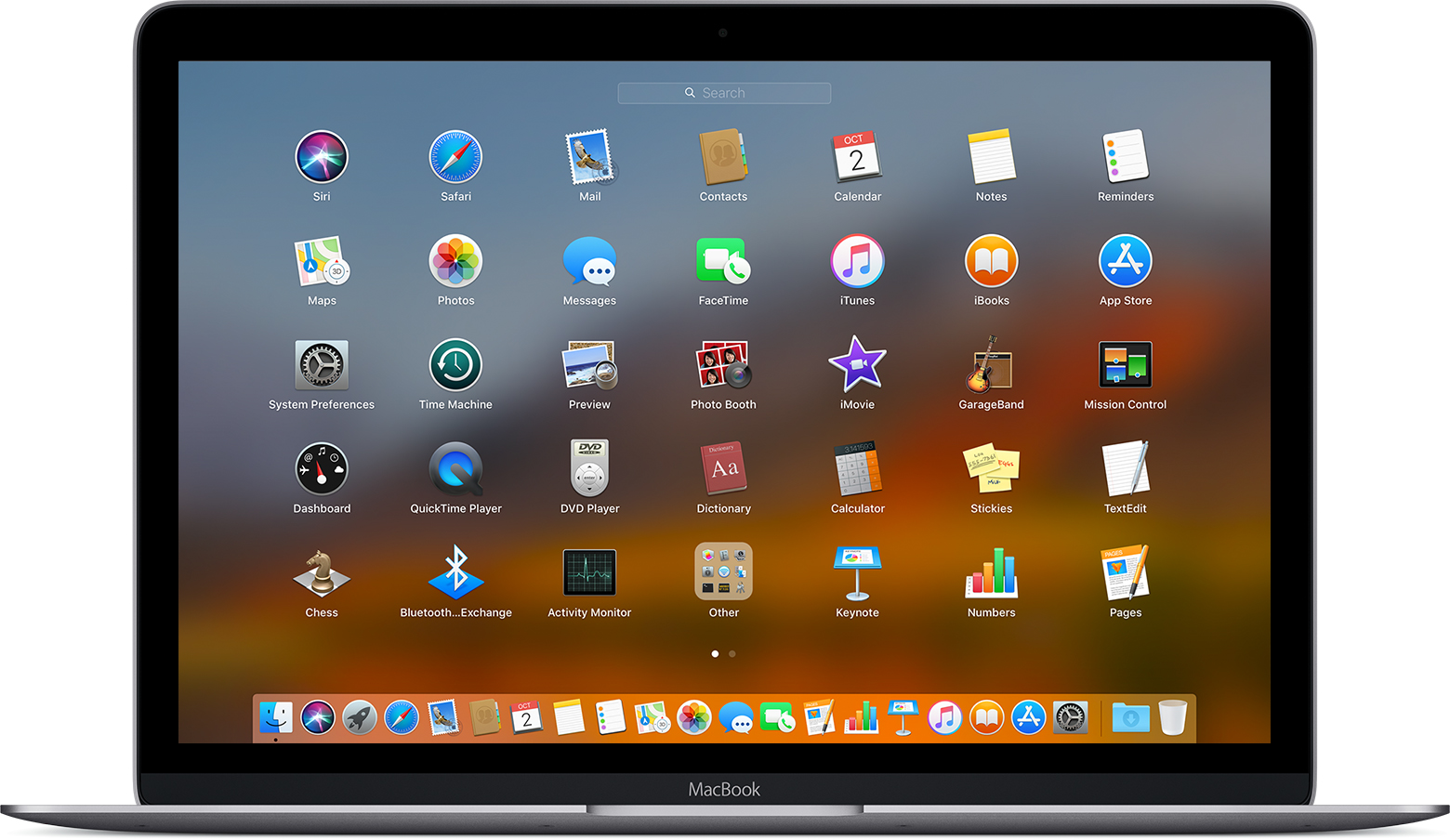 how to show the apps on macbook air