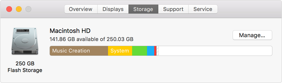 managing storage space outlook for mac