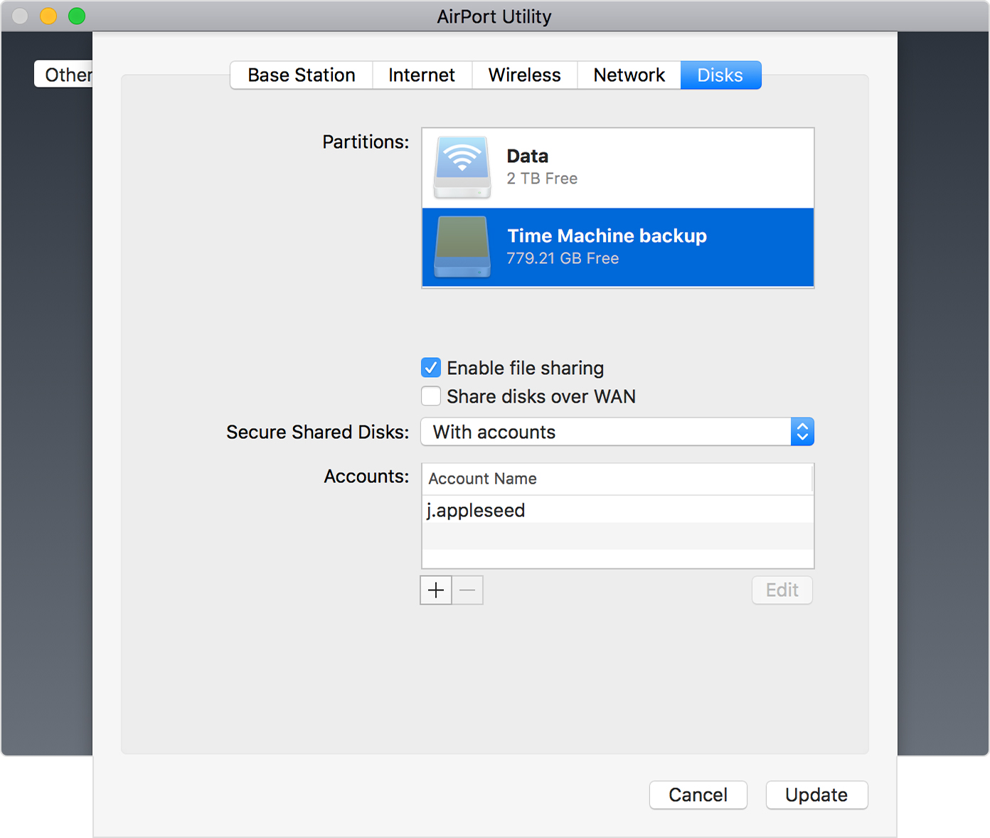 airport extreme external hard drive time machine