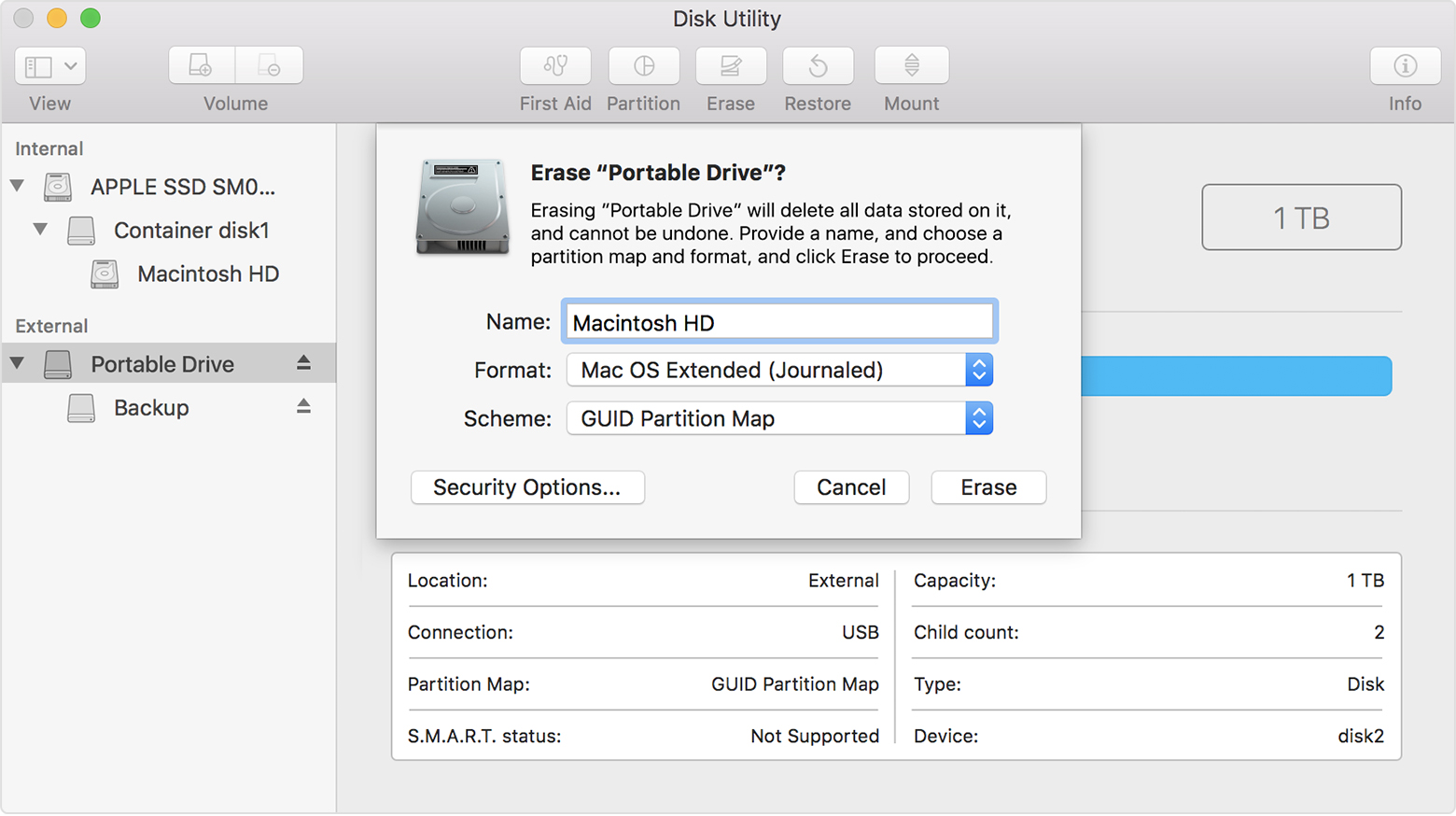 formatting a removable disk on mac for use on windows