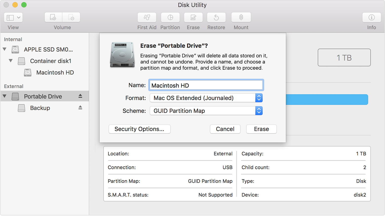 formatting disk for mac and windows