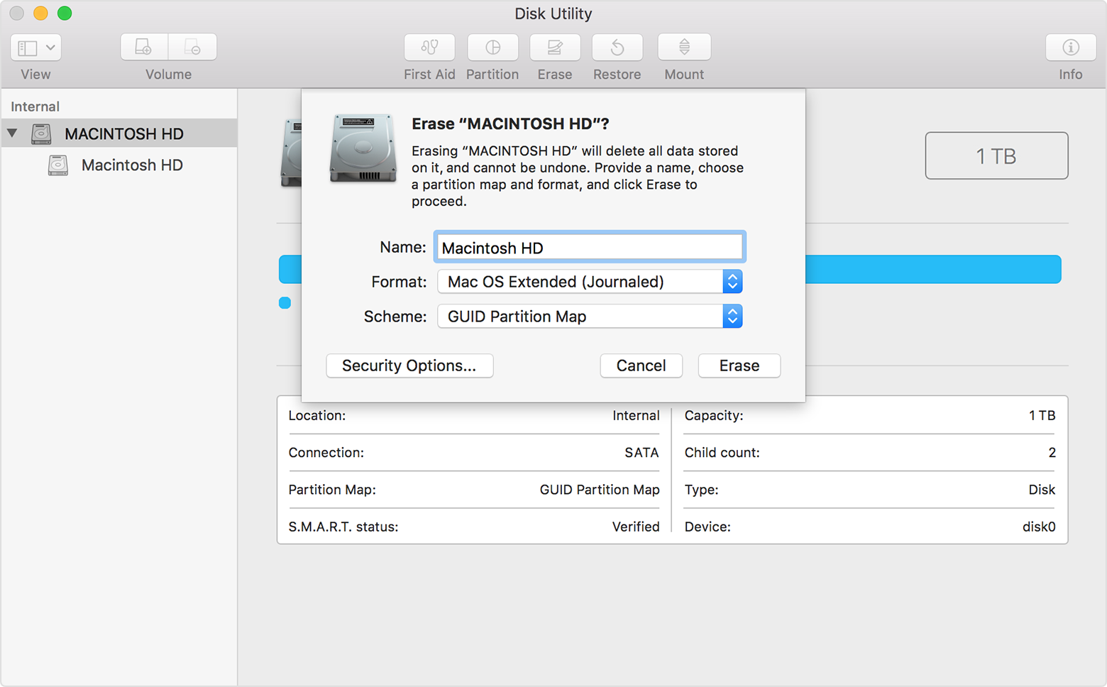 wipe disk utility for mac