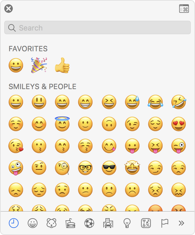 emoji in textbar