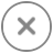 el botón X