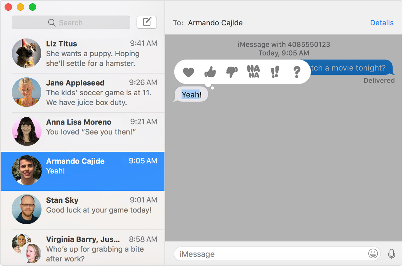 get text messages on mac