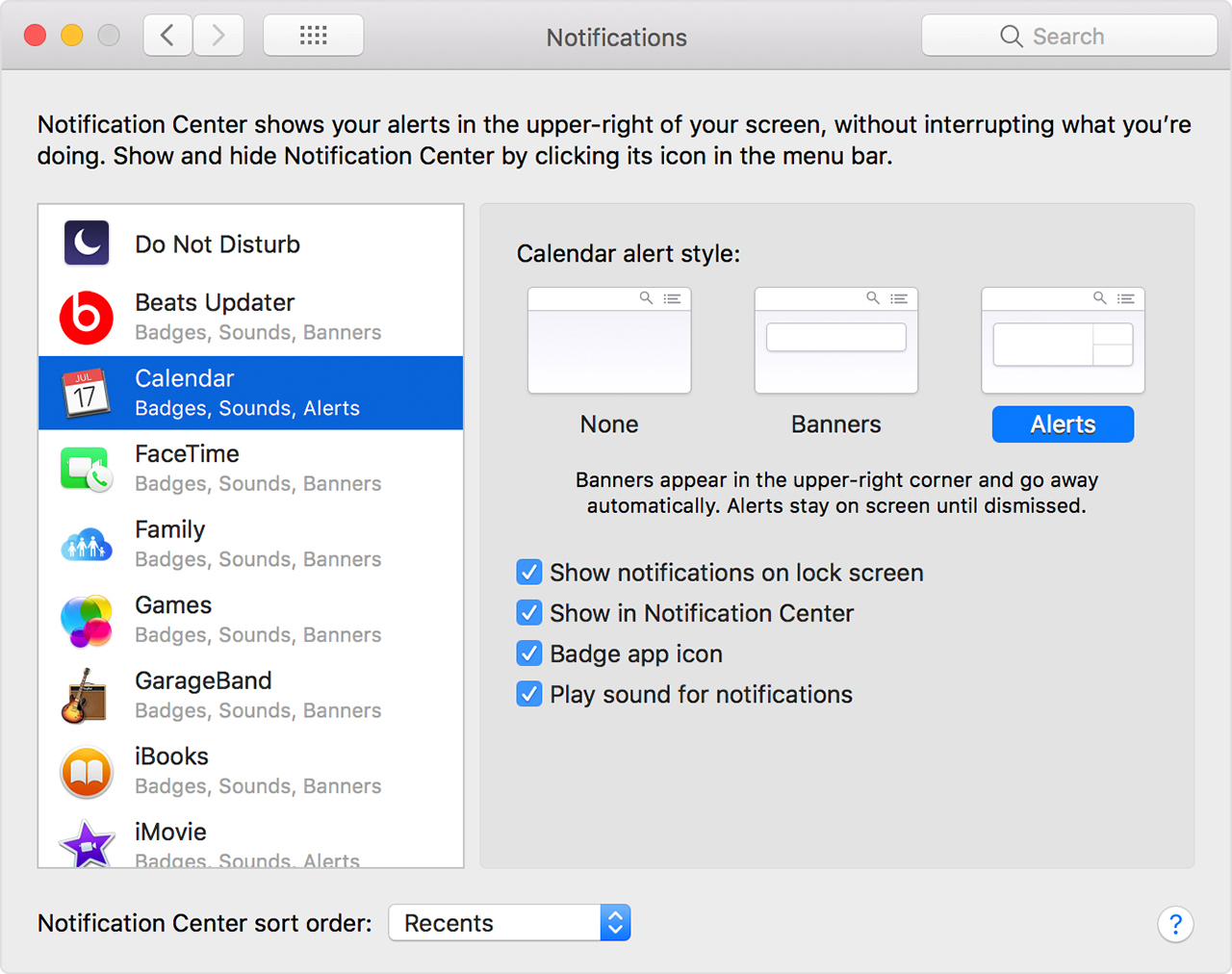 office for mac, get notifications to stay