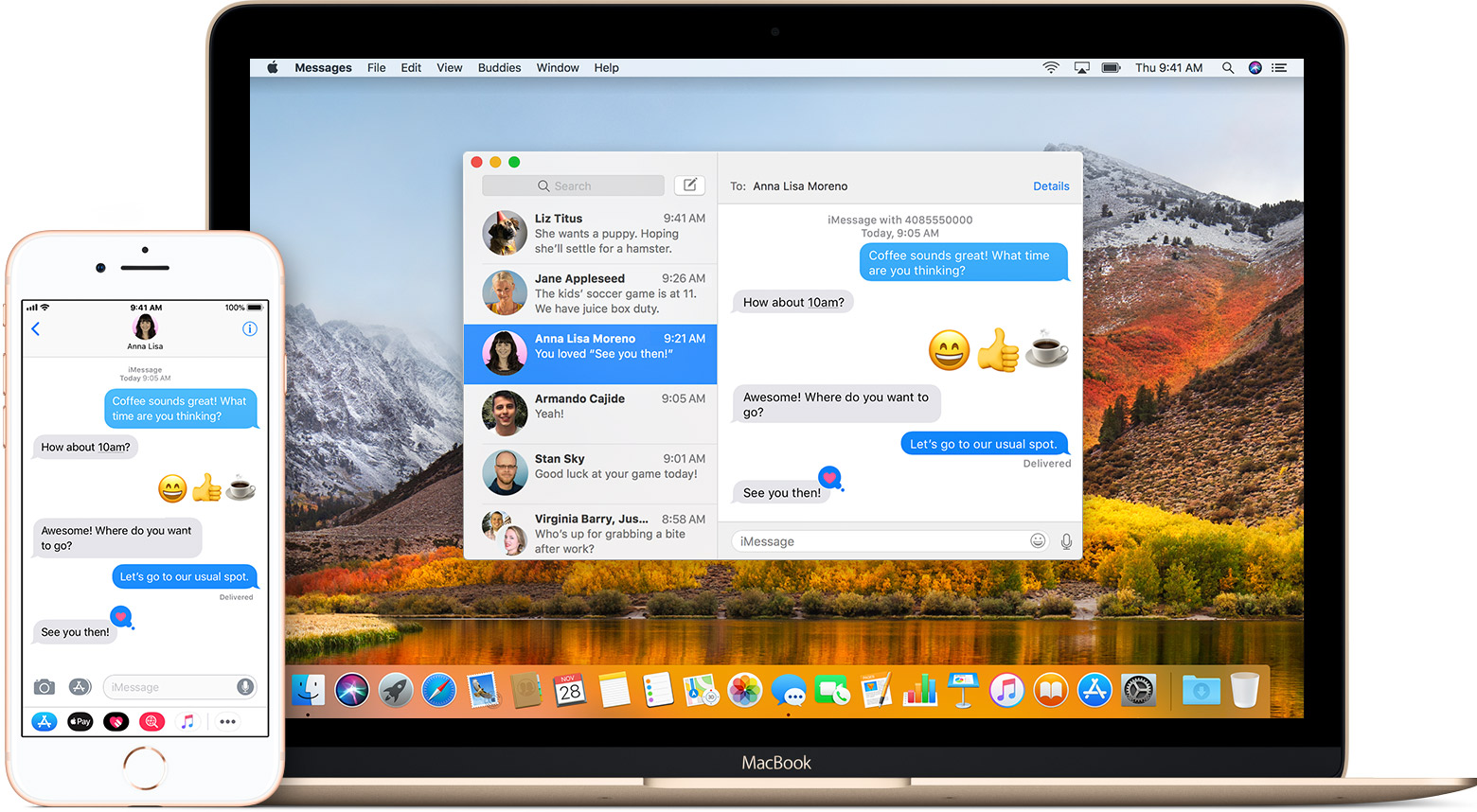 how to connect mac to iphone messages