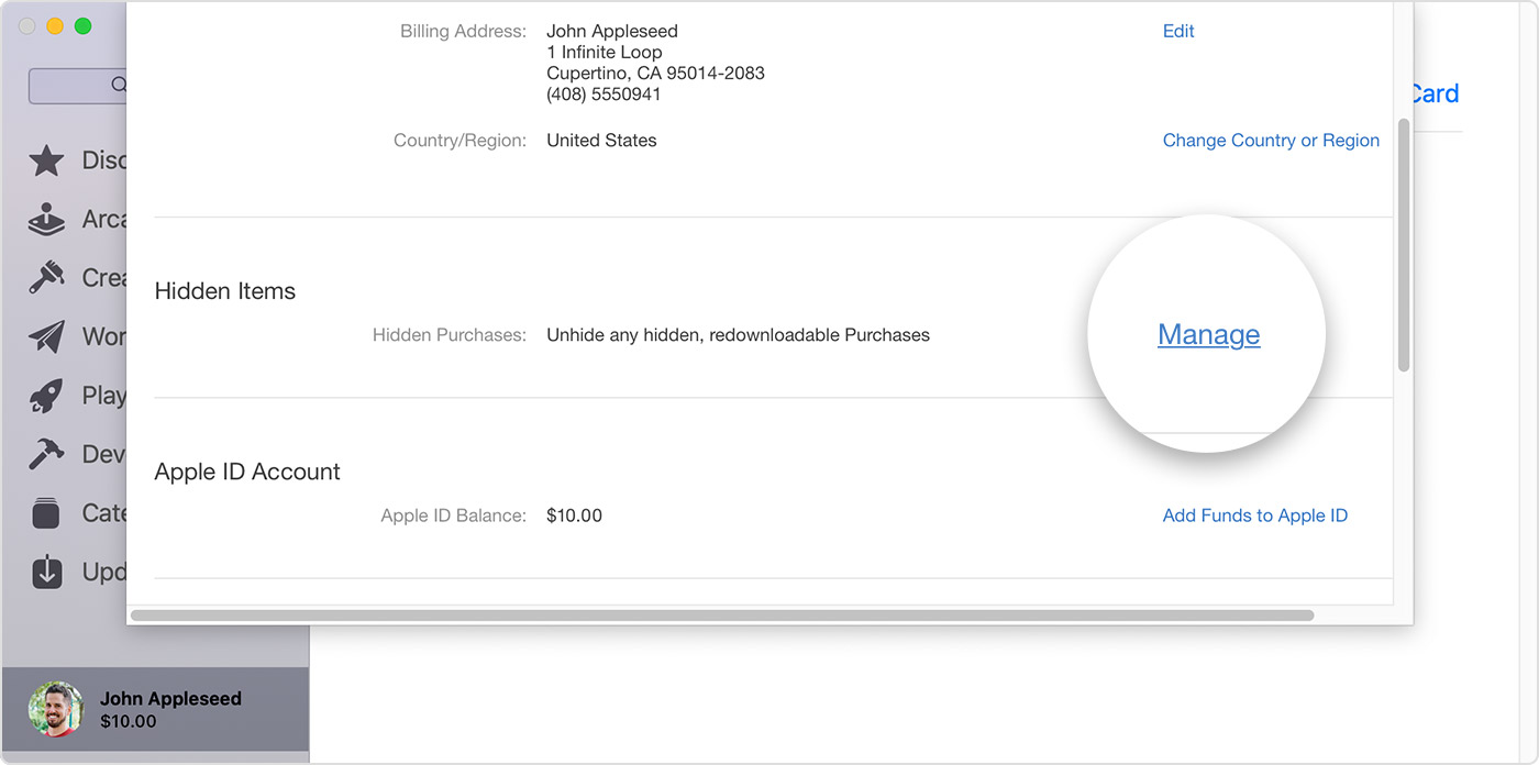 Hide purchases from the App Store - Apple Support