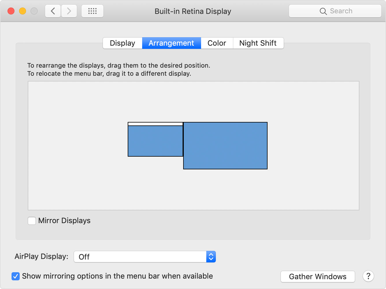 left and right image for dual monitor mac