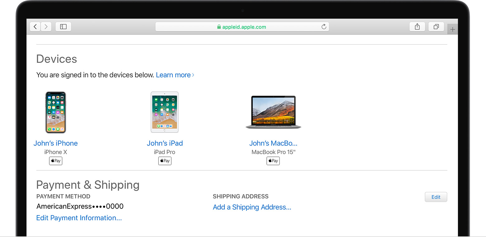 Check your Apple ID device list to see where you're signed in - Apple