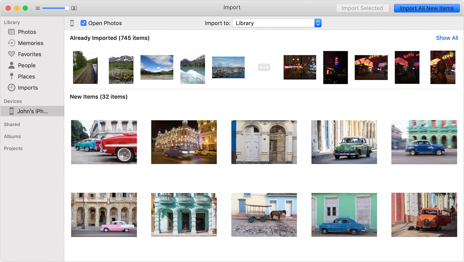 download pictures from iphone to mac