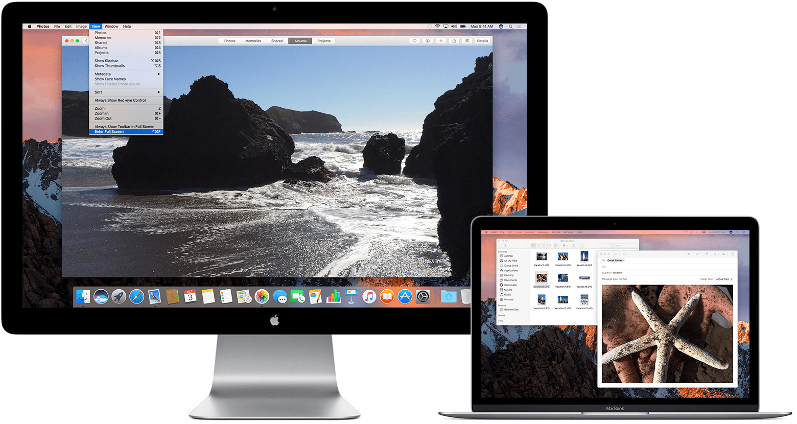 show desktop on macbook