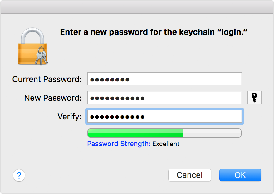 mac os x keychain problems